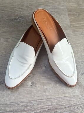 ❤️ EVERLANE PRETTY, WHITE LEATHER MULES/MADE IN ITALY~SIZE 8